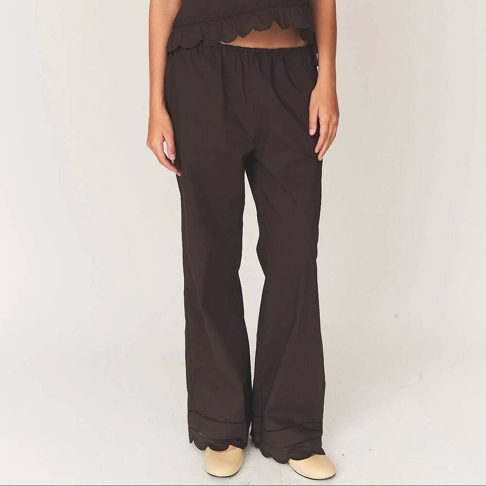 NEW THE GARMENT kirsten pull-on pants in chocolate